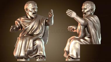 3D модель СИДЯЩИЙ ГРАЖДАНСКИЙ ЧЕЛОВЕК Эрнест (STL)