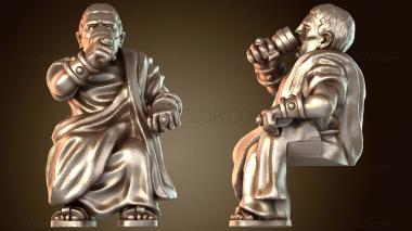 3D модель СИДЯЩИЙ ПРИМУС (STL)