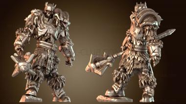 3D модель Скелет-боец Демон Булава Стойкий (STL)