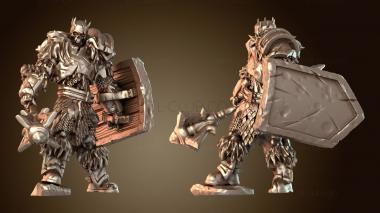 3D модель Щит демона-скелета-боца (STL)