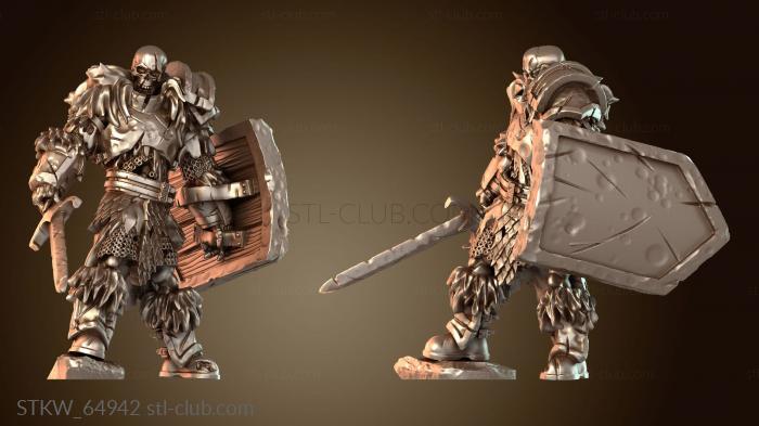 Military Меч и щит скелета-воина