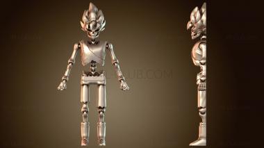 3D модель Скелет Гоку (STL)