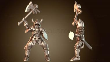 3D модель Чемпион Орды Скелетов-Всадников (STL)