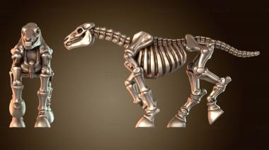 3D модель Скелет Орды Всадников Лошадь (STL)