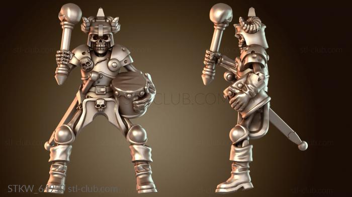 Military Скелет Орды Всадников Музыкант