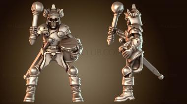 3D модель Скелет Орды Всадников Музыкант (STL)