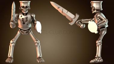 3D модель Скелет Орды Всадников Свирепый Всадник (STL)