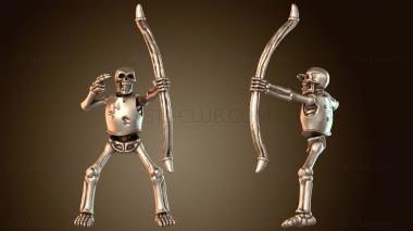 3D модель Скелет Орда Всадник Дворянин Всадник (STL)