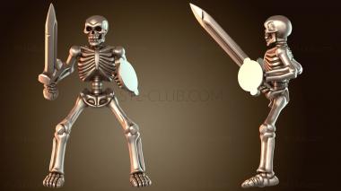 3D модель Скелет Орды Всадников Всадник Бесстрашный (STL)