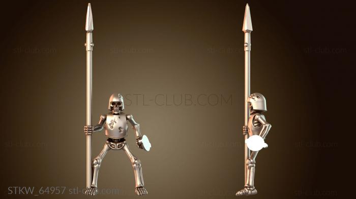 Military Вдохновляющий всадник орды скелетов