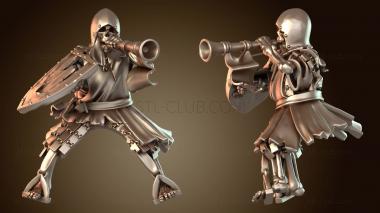 3D модель СКЕЛЕТ-МУЗЫКАНТ (STL)