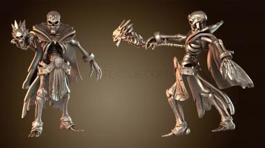 3D модель Посох скелета-орка-чернокнижника (STL)