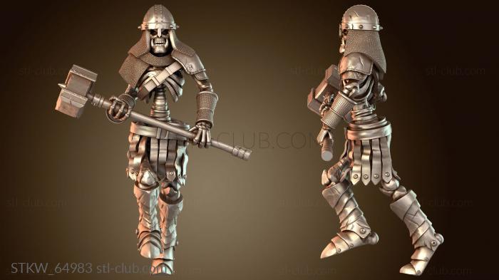 Military Молот скелета-орка-воина
