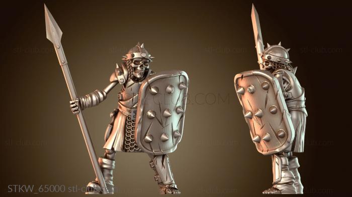 Military Скелет Копейщик Стойкий