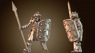 3D модель Скелет Копейщик Стойкий (STL)