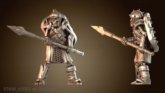 Military Скелет-копейщик Злобный