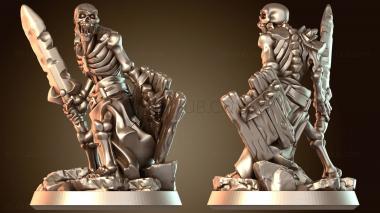 3D модель Скелетный меч деревянный щит (STL)