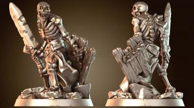 3D модель Скелетный меч деревянный щит (STL)