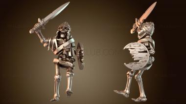 3D модель СКЕЛЕТ-ВОИН (STL)