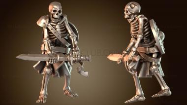 3D модель СКЕЛЕТ-ВОИН Судья (STL)