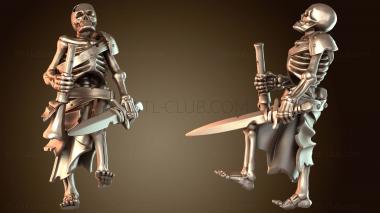 3D модель СКЕЛЕТ-ВОИН-МУЗЫКАНТ (STL)