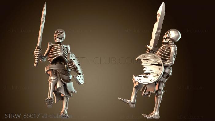 Military СКЕЛЕТ-ВОИН МЕЧ Доблестный