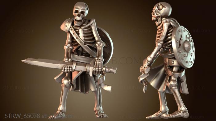 Military СКЕЛЕТ-ВОИН МЕЧ Молодая кровь