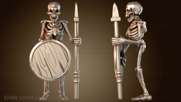 Military Молодые воины-скелеты