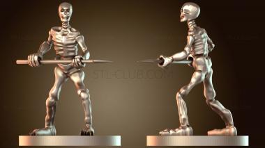 3D модель Скелет с копьем (STL)