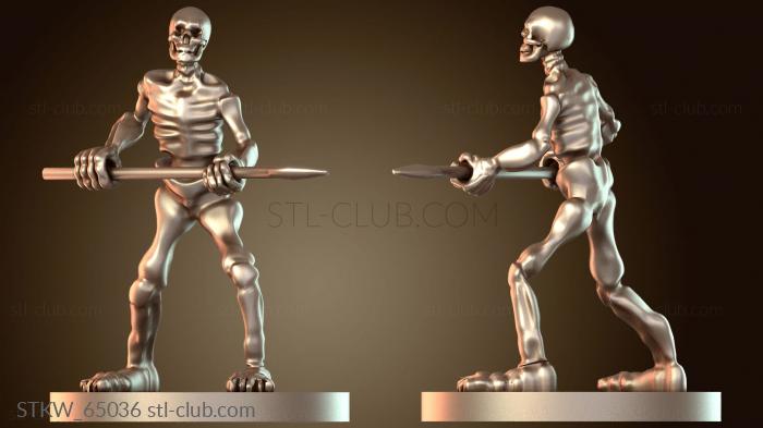 Скелет с копьем Чемпион