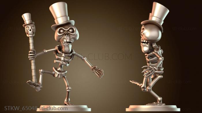 Скелетные кости многоцветные черные