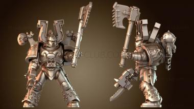 3D модель Отряд охотников на черепа: Взрывной Берсерк Назад (STL)