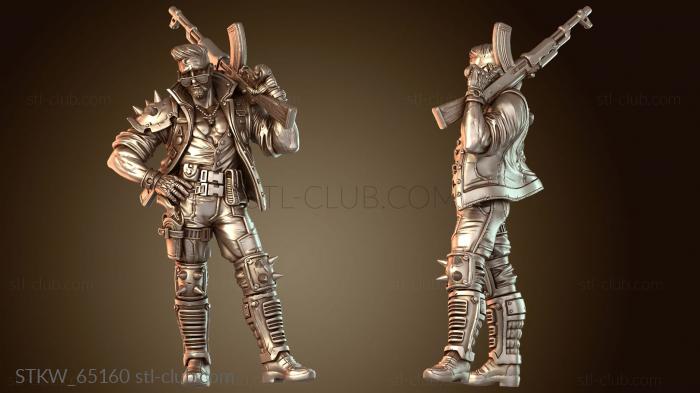 Military Курящий всадник седой