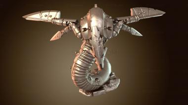 3D модель Змеи с клыками (STL)