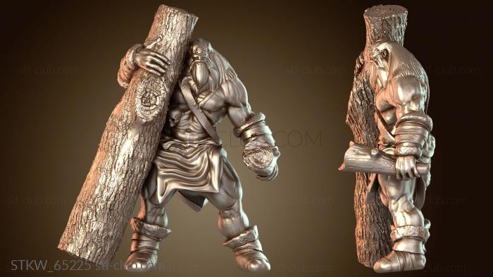 Military Ствол дерева снежного циклопа