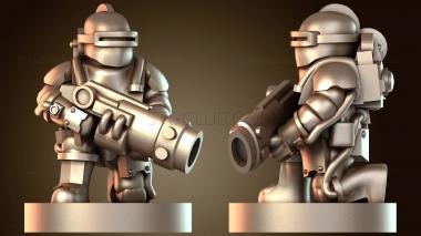 3D модель Солнечные элитные винтовки в траншее (STL)