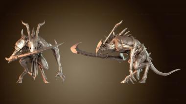 3D модель Солдат Армблейд Крауч (STL)