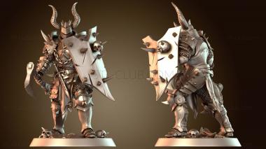 3D модель Подставка для солдатского топора, блок щита (STL)