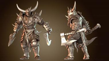 3D модель Тактическая стойка для двух топоров Soldier (STL)