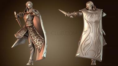 3D модель Стойка солдата с двумя кинжалами (STL)