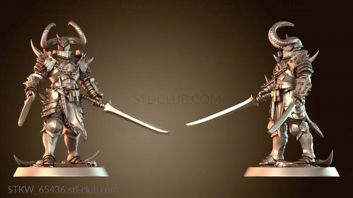 Military Солдат с двумя мечами Главный Командующий