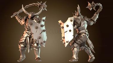 3D модель Жестокая атака солдатского цепа (STL)