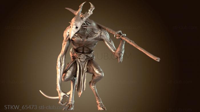 Military Солдат с копьем отдыхает