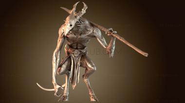 3D модель Солдат с копьем отдыхает (STL)