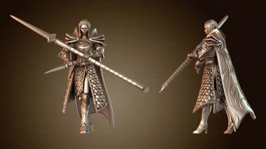 3D модель Солдатский Копье Кинжал Прогулка (STL)