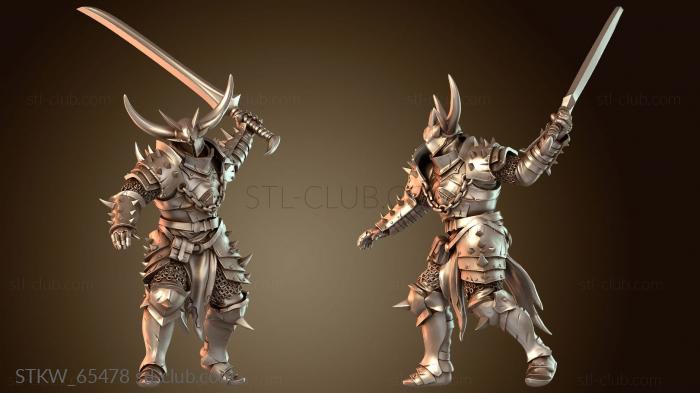 Military Яростная атака мечом солдата