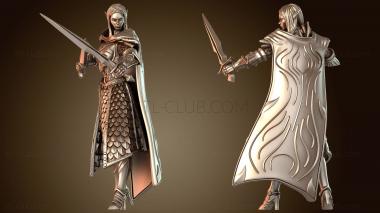 3D модель Солдатский меч, кинжал (STL)