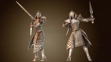 3D модель Солдатский меч, кинжал, подготовка шлема (STL)