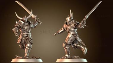 3D модель Бег с мечом солдата (STL)