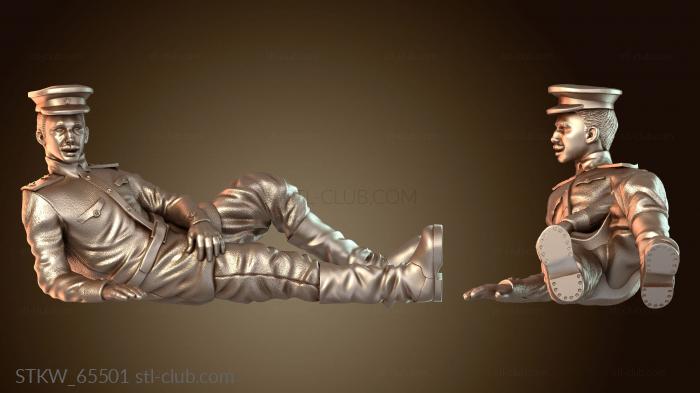 Солдаты Германии и Советского Союза на остановке